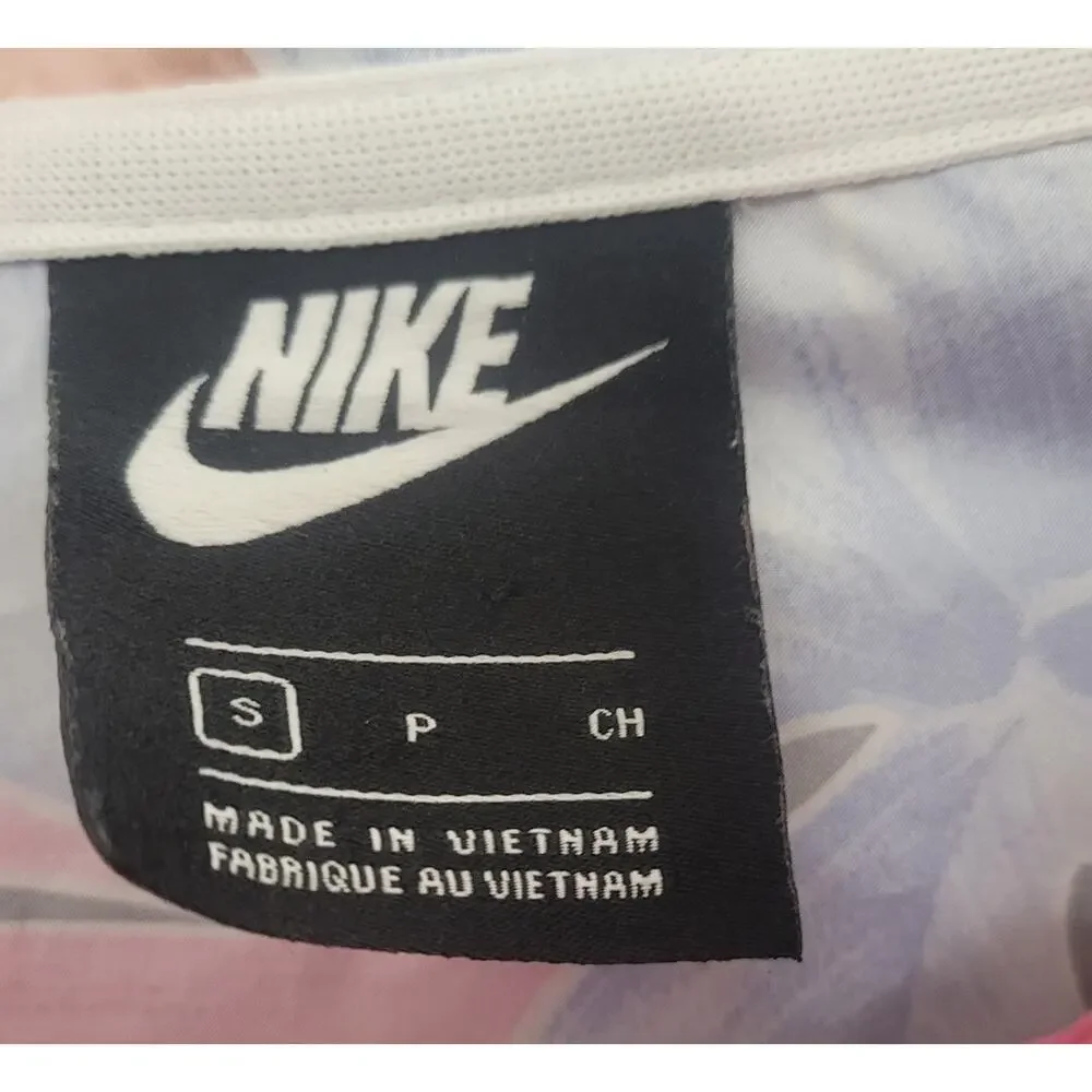 Nike Windrunner Tropical Floral Hooded Windbreaker Jacket Women's Small